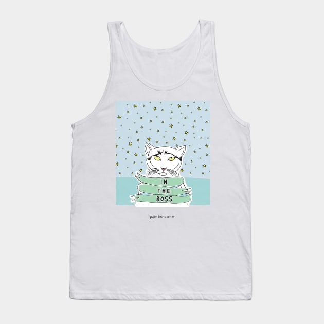 Im the Boss Tank Top by paperdreams